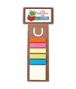 Business Card Dye Cut Bookmark Ruler with Noteflags
